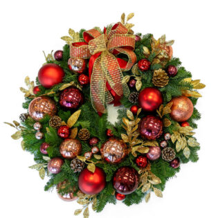 Red and Gold Wreath
