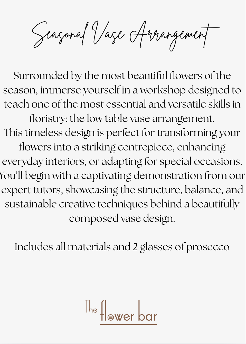 Seasonal Vase Arrangement Workshop - Image 2