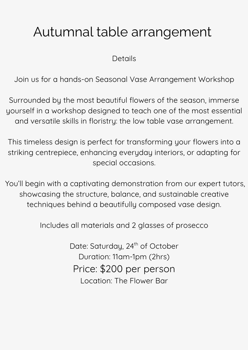 Autumnal Table Arrangement Workshop - Image 2